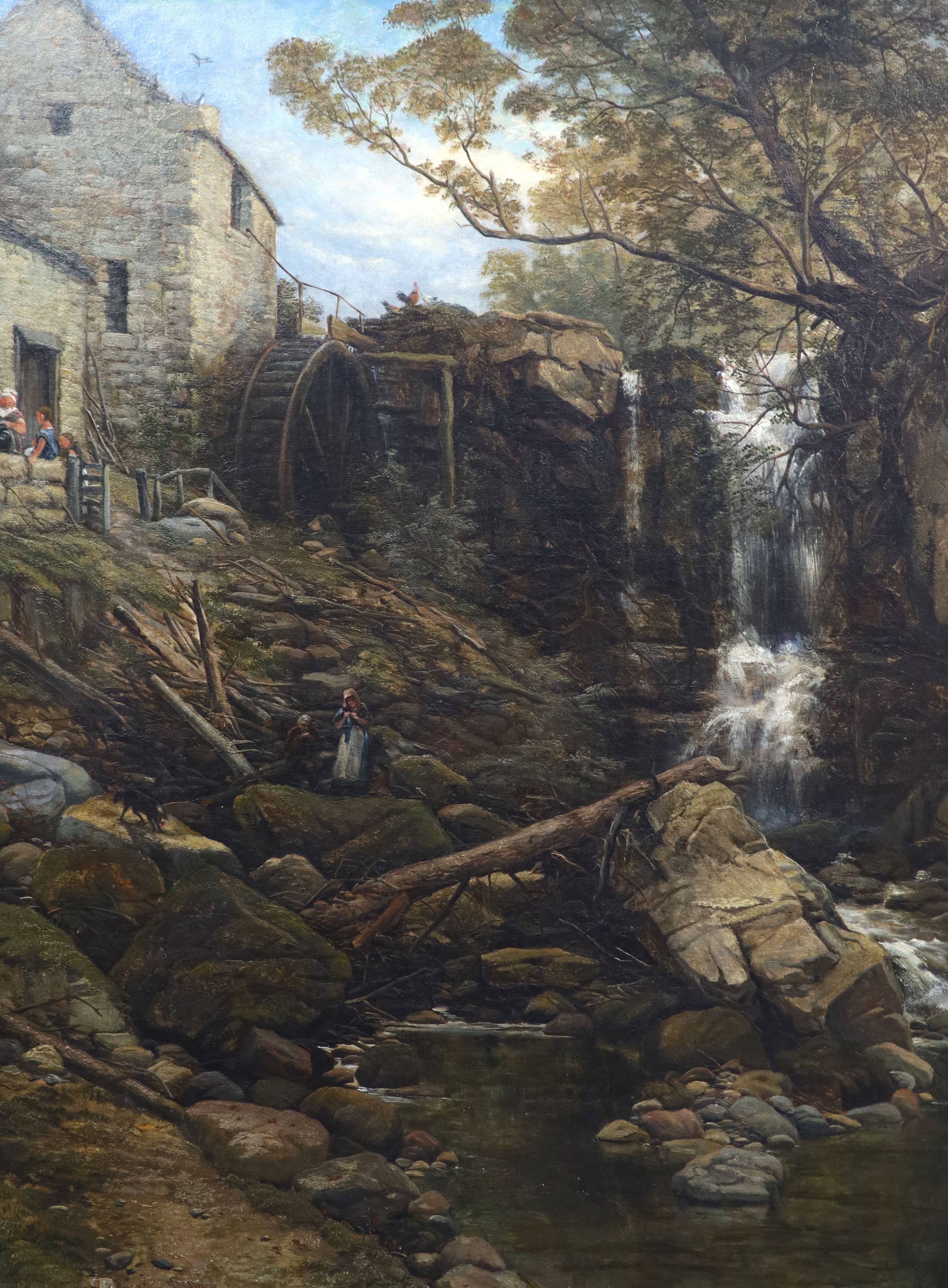 Thomas Creswick R.A. (1811-1869), The Old Mill at Whitby, Oil on canvas, 70 x 52cm.